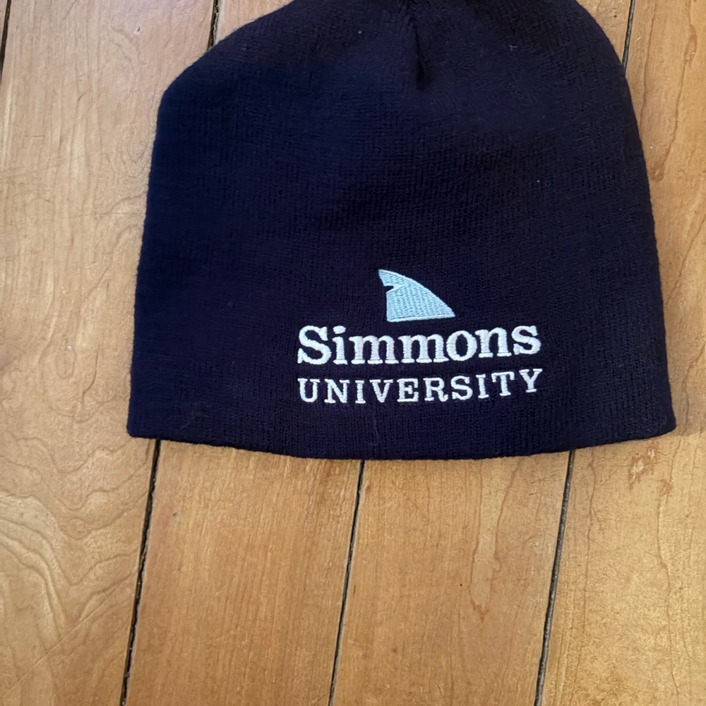 Simmons University Black Beanie